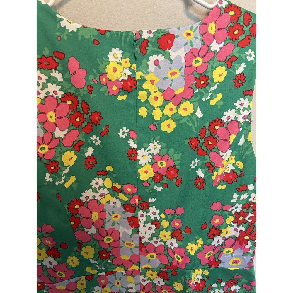 Talbots Floral Springtime Shift Dress Size 6 Cotton Summer Preppy Career Chic - Picture 6 of 10